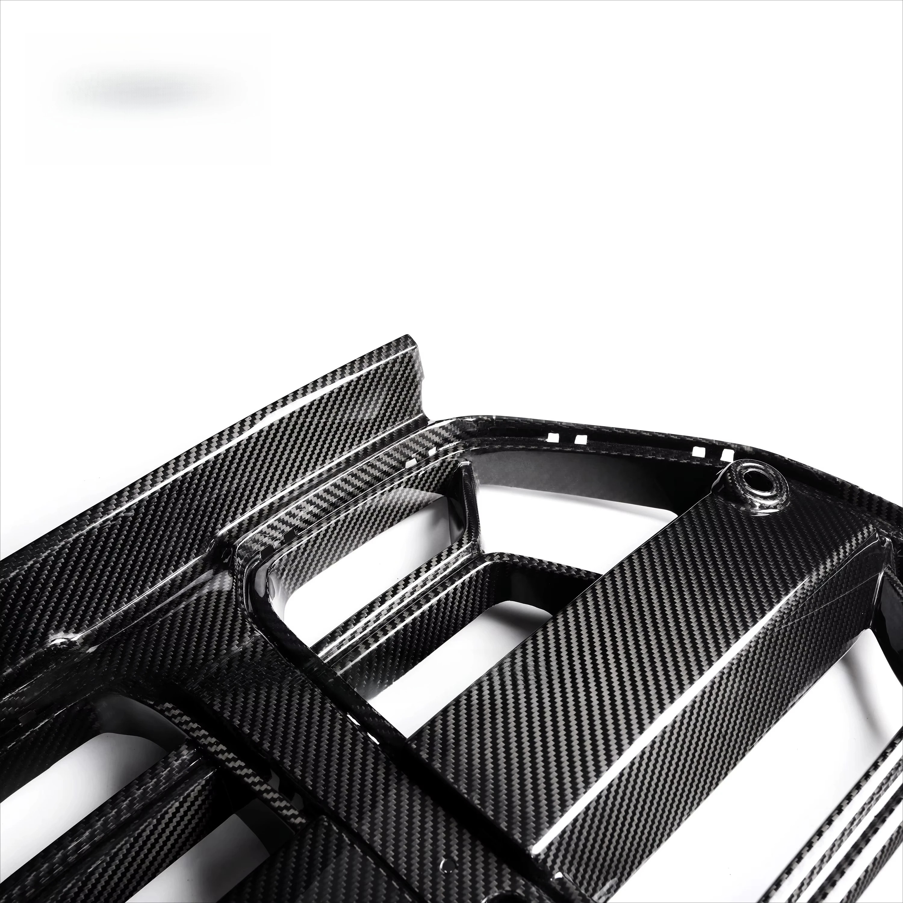 Shark Dynamic Carbon Fiber CSL Style Front Grille With ACC for  M3 M4 G80 G82 2021-on Nose Grill Car Grills